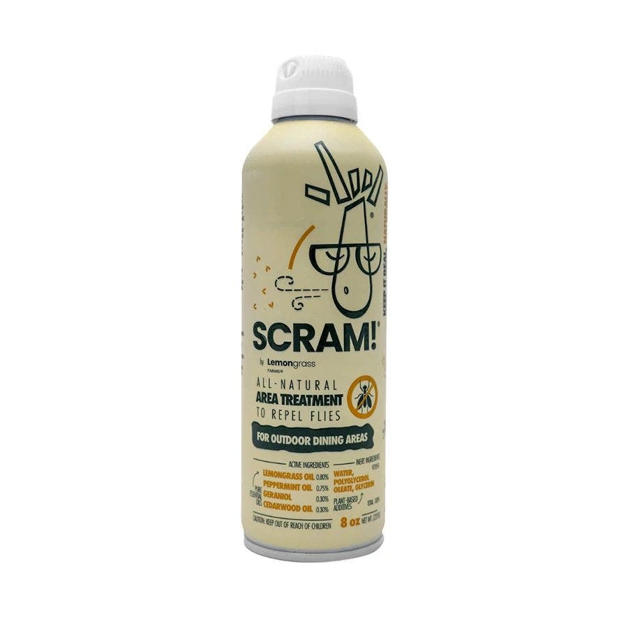 LEMONGRASS (Pack of 6) Lemongrass Fly Repellent Scram Insect Protection Spray 8 Oz