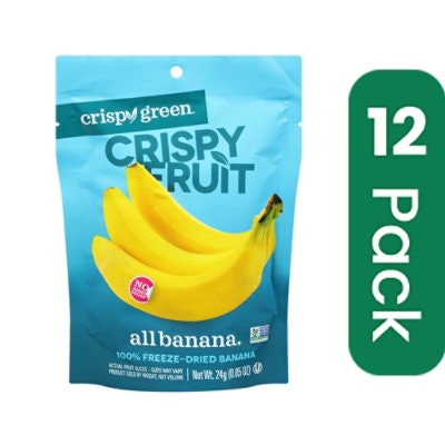 Crispy Green Banana Dried Single Serve 0.85 oz (Pack Of 12)