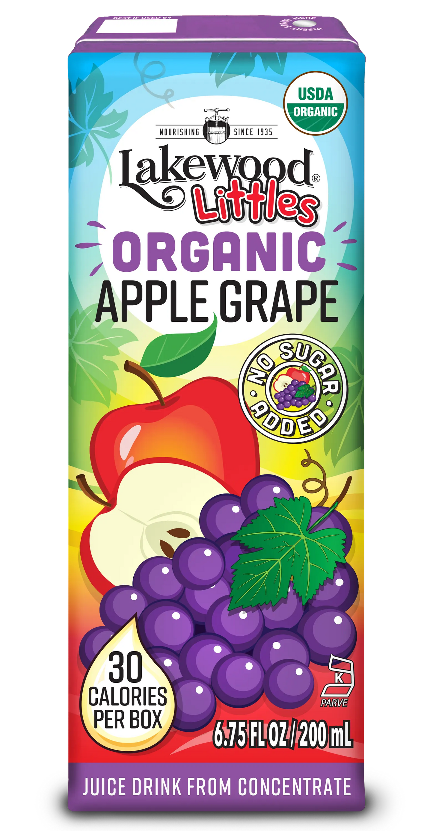 Lakewood Organic Apple Grape Fruit Juice Blend