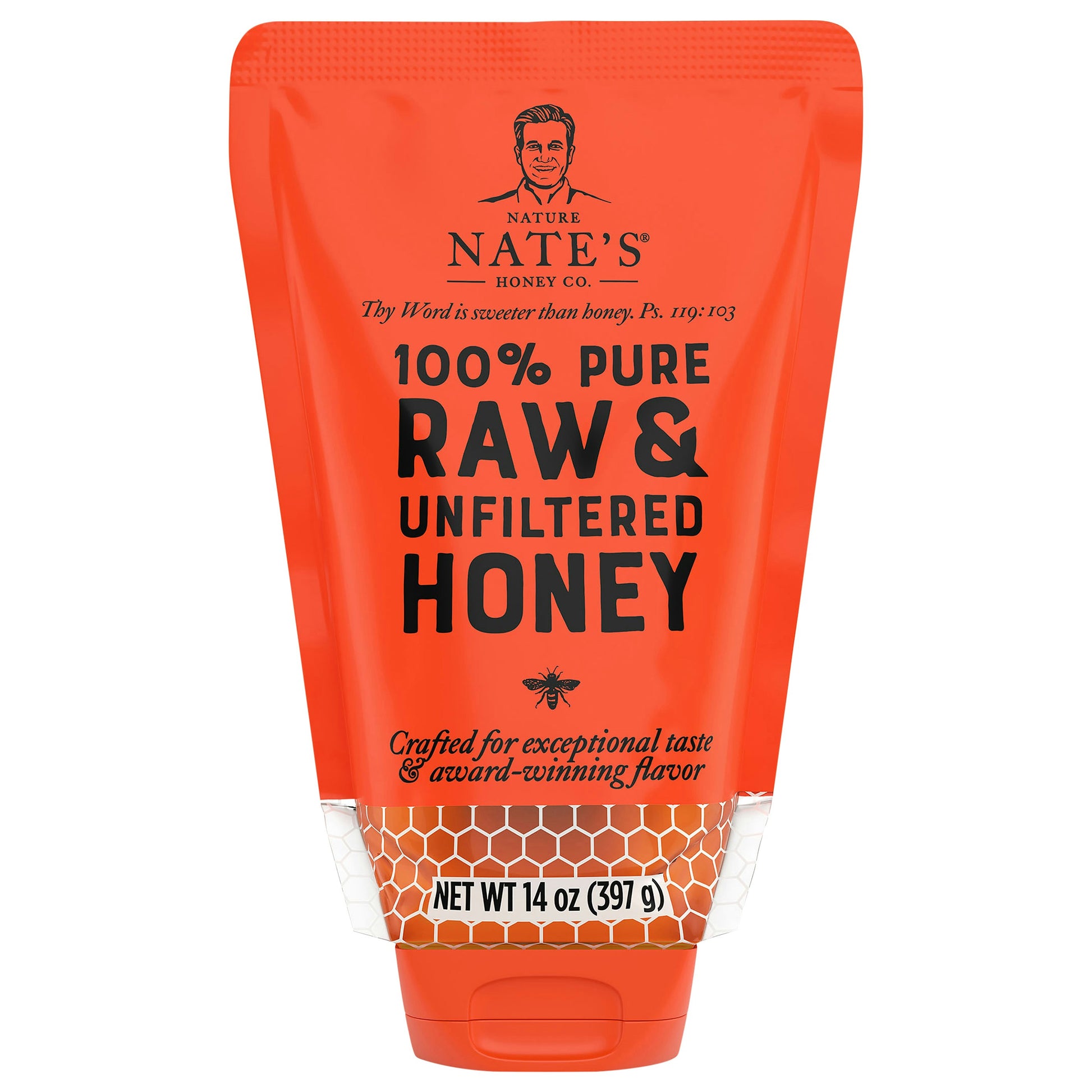 Nature Nates Honey Classic Pouch 14 Oz (Pack of 6)