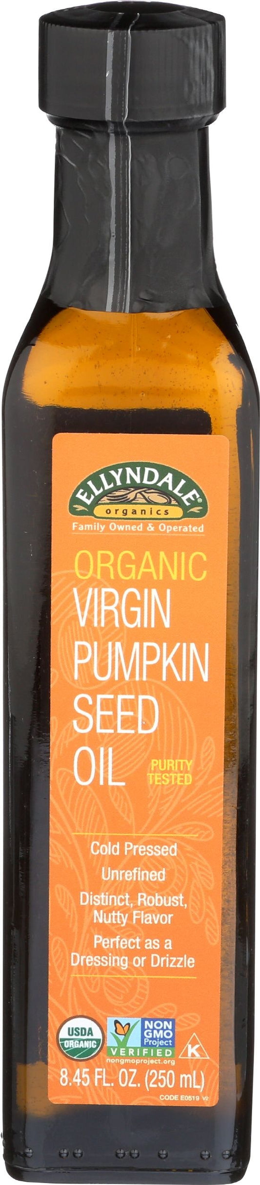 Ellyndale Organics Virgin Pumpkin Seed Oil - 8.45 Fluid Ounce (Pack of 6)