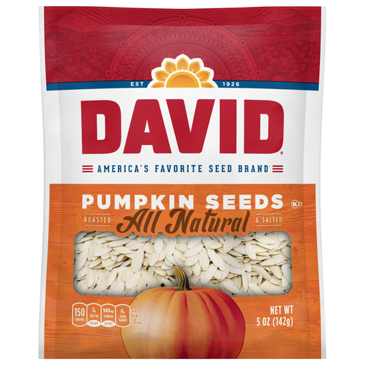 David Pumpkin Seeds 5 Oz Pack of 12
