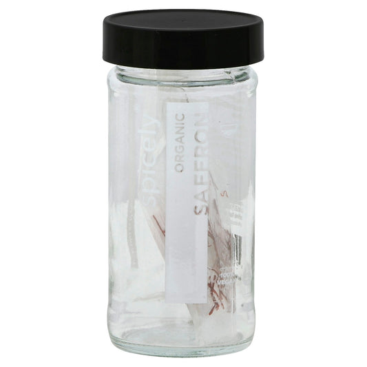 Spicely Organics Seasoning Saffron Jar Organic 0.021 Oz Pack of 3