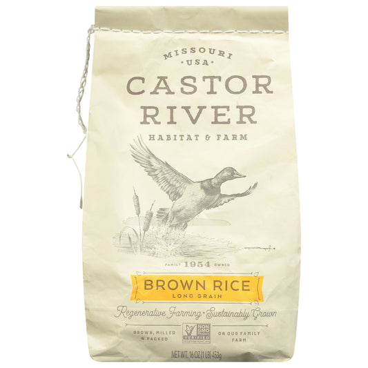 Castor River Farms Rice Brown 1 Lb Pack of 6