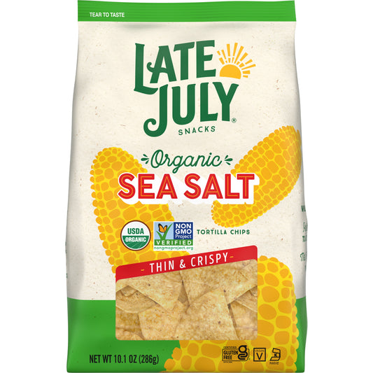 Late July Chip Tort Style Sea Salt 10.1 oz (Pack of 9)
