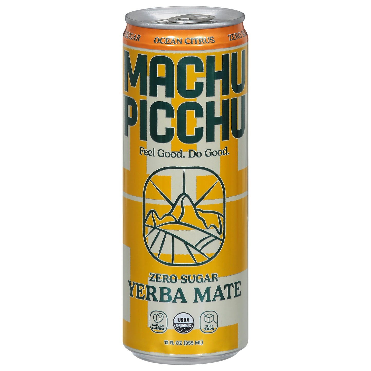 Machu Picchu Yerba Mate Ocean Citrus Organic 12 Fl Oz (Pack of 12)