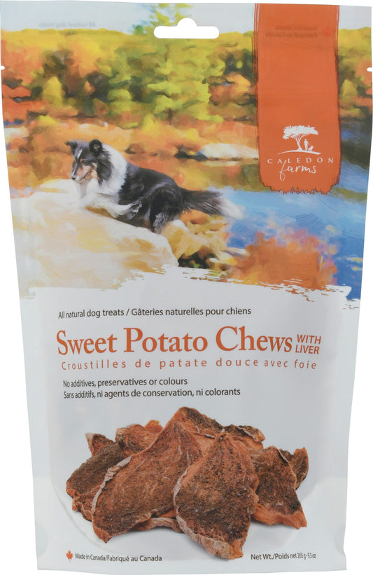 Caledon Farms Treat Dog Sweet Potato Liver 9.3 Oz Pack of 4