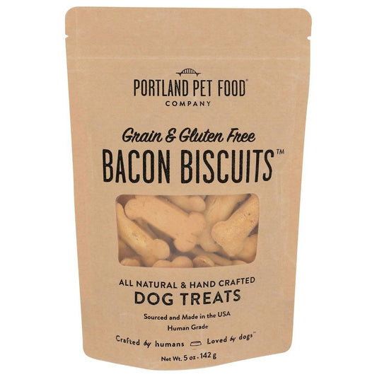 Portland Pet Food Bacon Biscuit for Dog - 5 Ounce (Pack of 6)