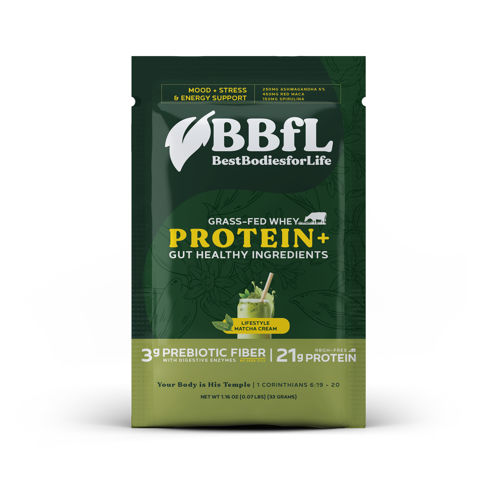 Bbfl Whey Protein Matcha Packet