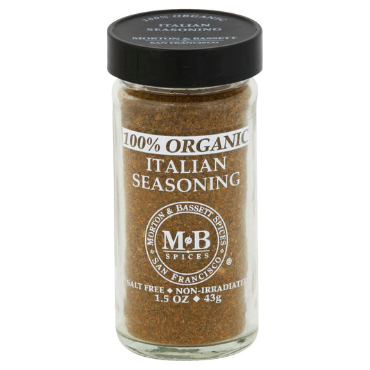 Morton & Bassett Seasoning Italian Organic 1.5 Oz Pack of 3