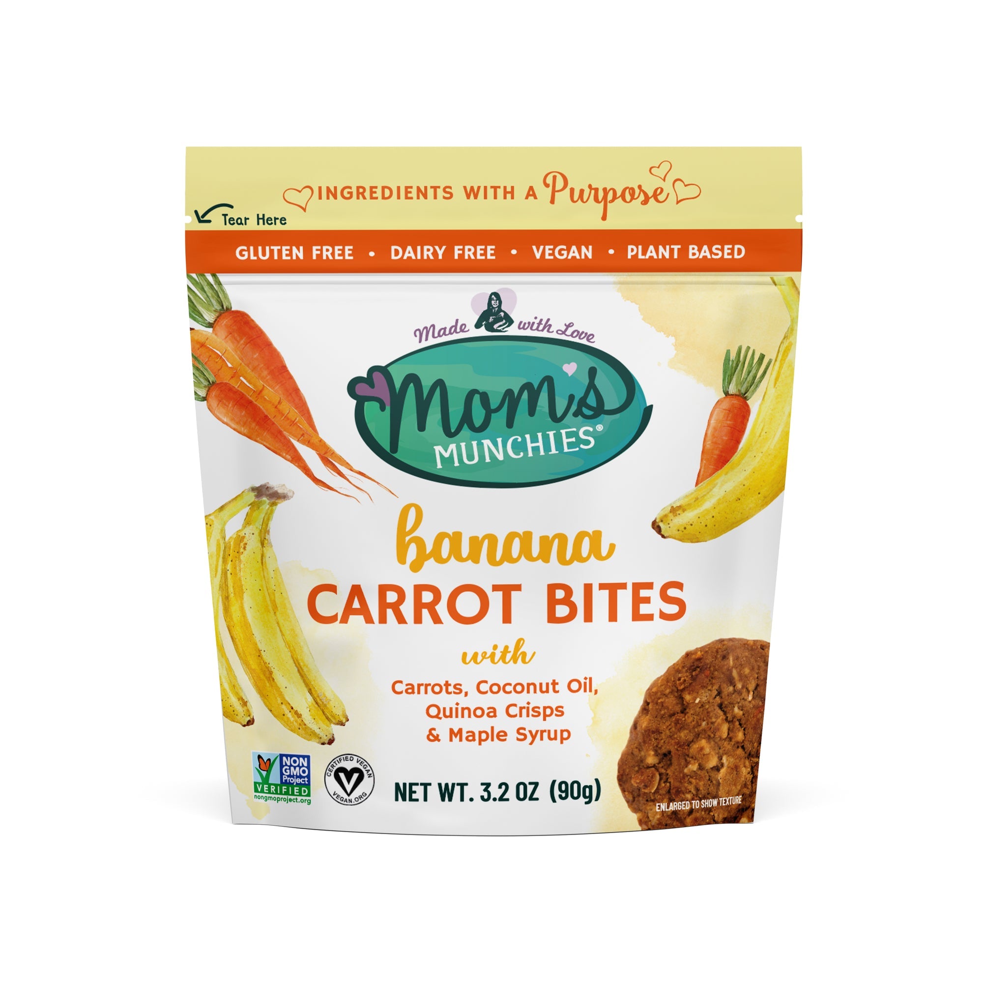 Mom's Munchies Bites Banana Carrot