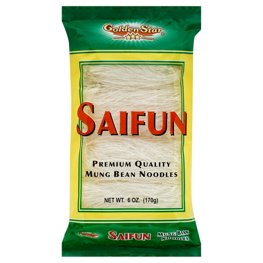 Golden Star Noodle Bean Saifun 6 Oz (Pack of 8)