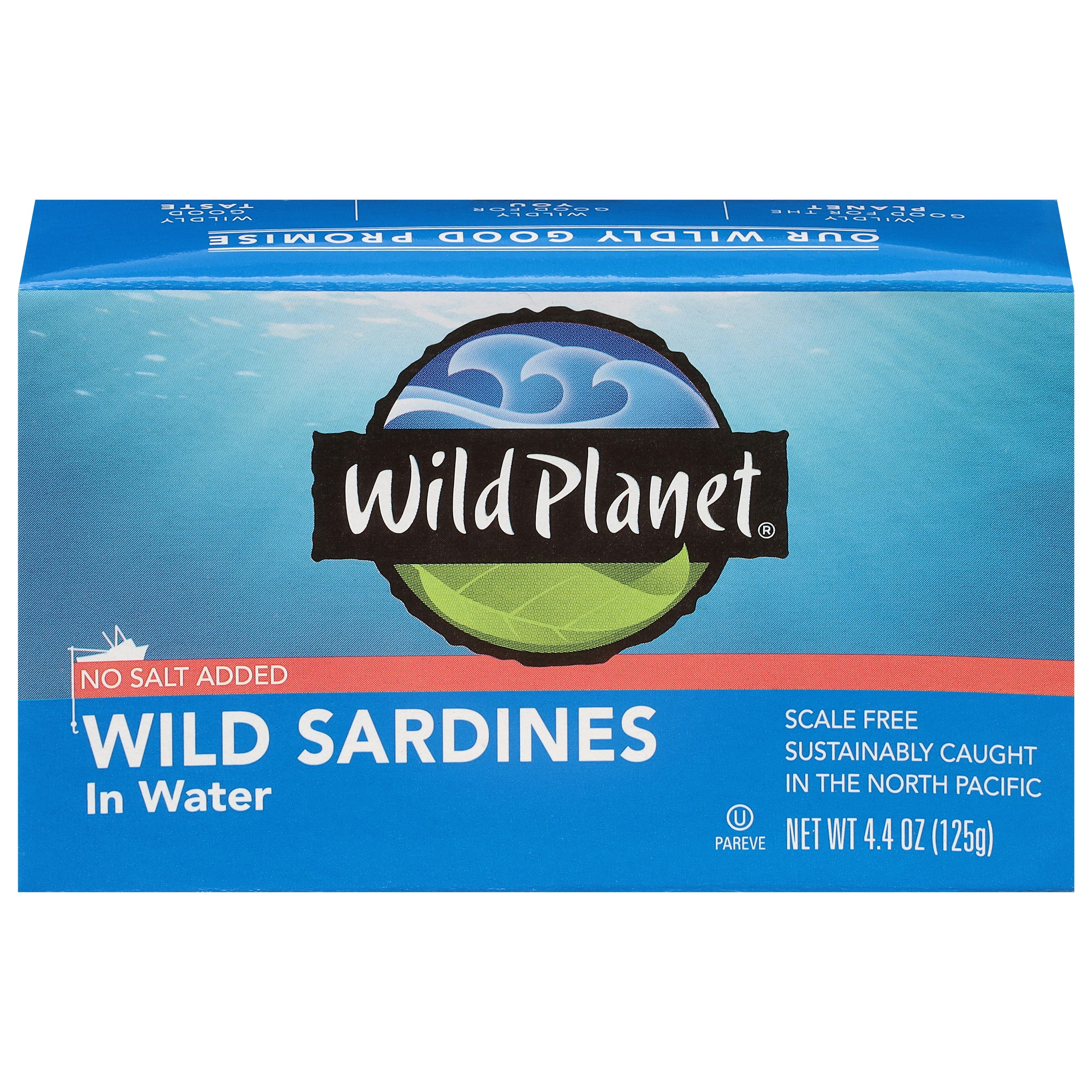 Wild Planet Sardines Wild Water No salt