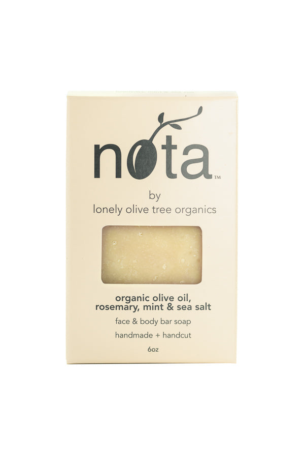 NOTA OLIVE OIL (Pack of 10) Nota Olive Oil Skincare Soap Bar Rosemary Mint Scent 6 Oz