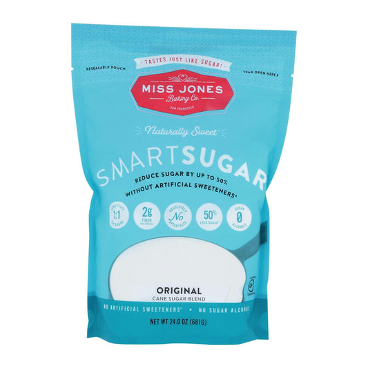 Miss Jones Baking Co Smartsugar Cane Sugar Blend 24 Oz Pack of 6