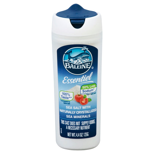 La Baleine Essentiel Sea Salt 50% Less Sodium 4.4 Oz Pack of 6