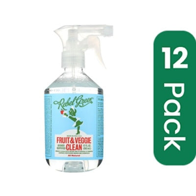 Rebel Green Cleaning Wipes - Fruit and Veggie 17 fl. oz (Pack of 12)