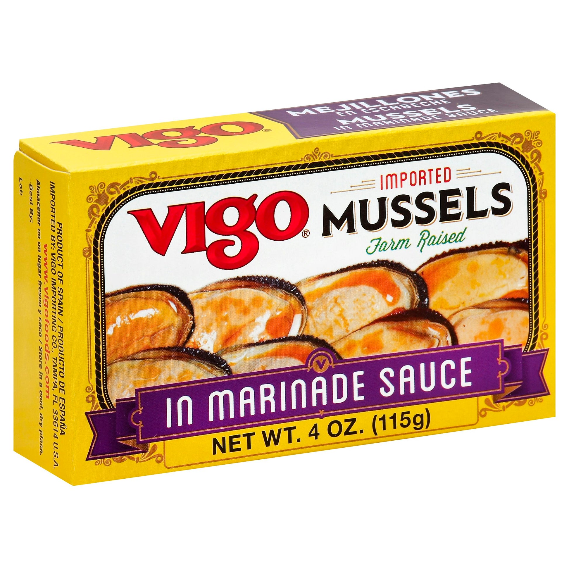 Vigo Mussels Escabeche 4 oz (Pack of 10)