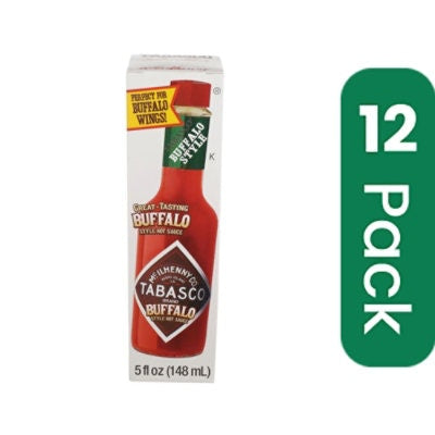 Tabasco Buffalo Style Hot Sauce - 5 Ounce (Pack of 12)