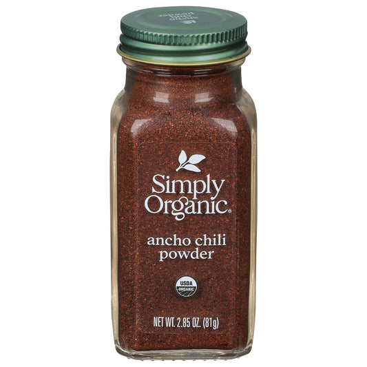 Simply Organic Powder Chili Ancho 2.85 oz (Pack of 6)