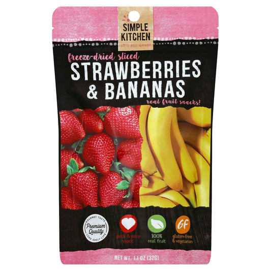 Simple Kitchen Strawberries & Bananas 1.1 oz (Pack of 6)