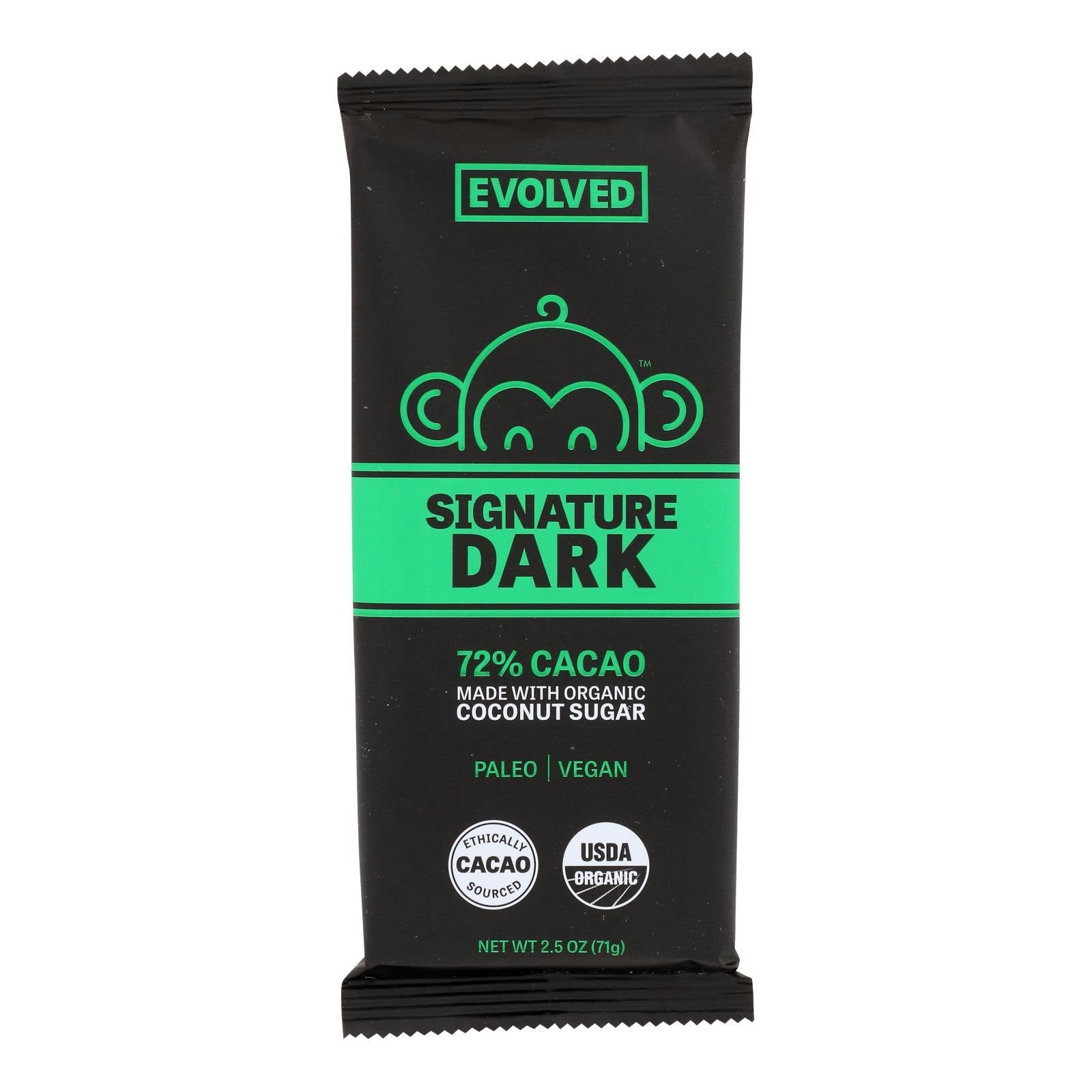 Evolved Chocola Primal Chocolate Bar Choc Dk Signatur Or Organic