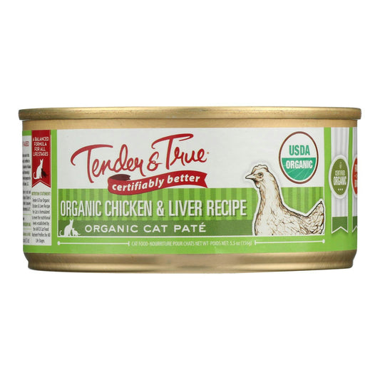 Tender & True Cat Food, Chicken And Liver 5.5 oz (Pack of 24)