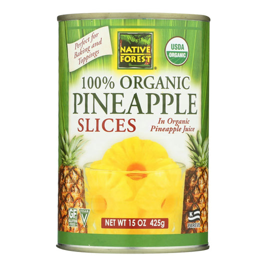 Native Forest Organic Pineapple Slices 15 Oz Pack of 6