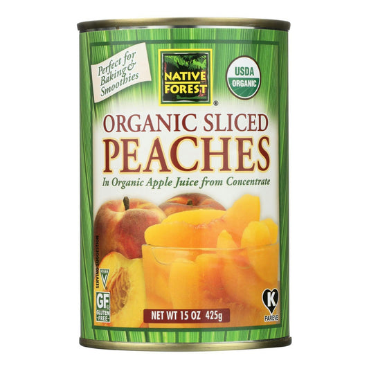 Native Forest Organic Peaches Sliced - 15 oz (Pack of 6)