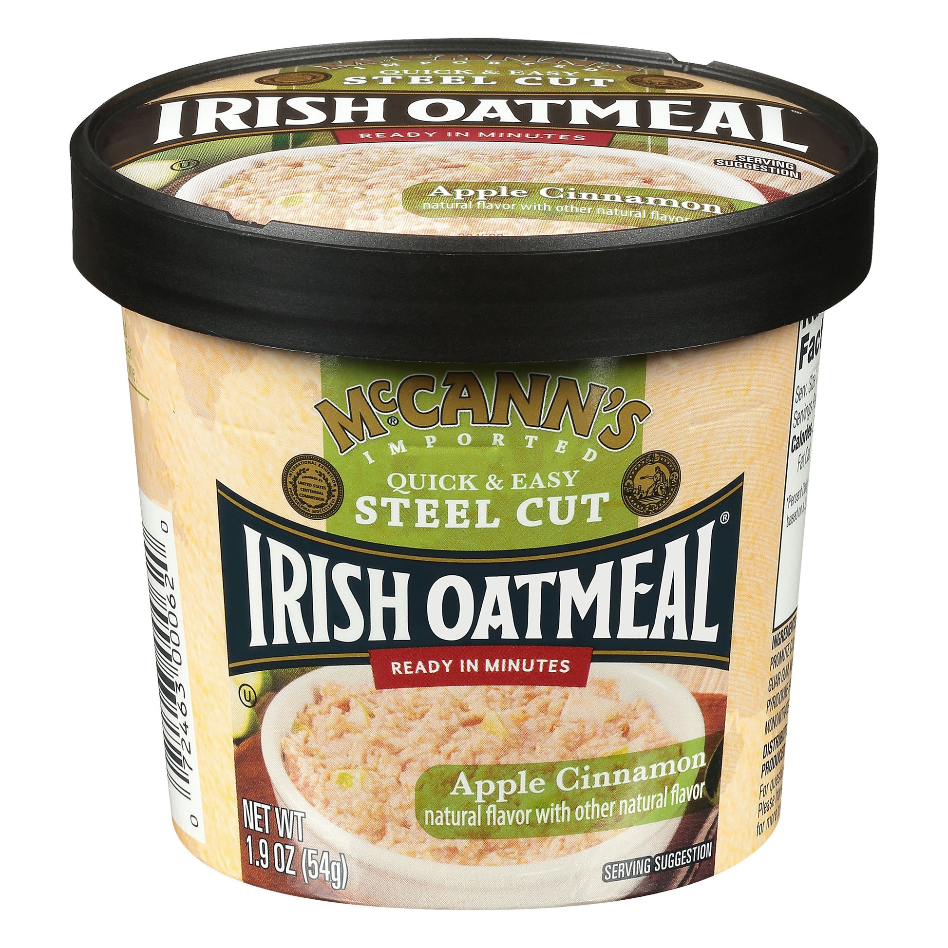 Mccann Oatmeal Instant Cup Apple Cinnamon 1.9 oz (Pack of 12)