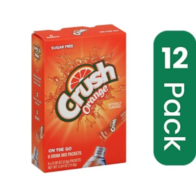 Crush Powder Mix Orange 6Pc 0.54 oz (Pack Of 12)