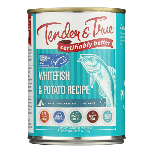 Tender & True Dog Food, Ocean Whitefish And Potato 13.2 oz (Pack of 12)