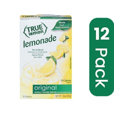True Citrus Water Lemonade 1.06 oz (Pack of 12)