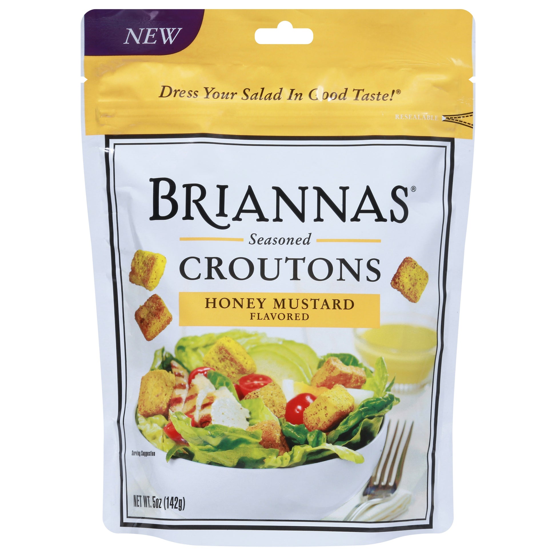 Briannas Croutons Honey Mustard 5 Oz (Pack of 6)