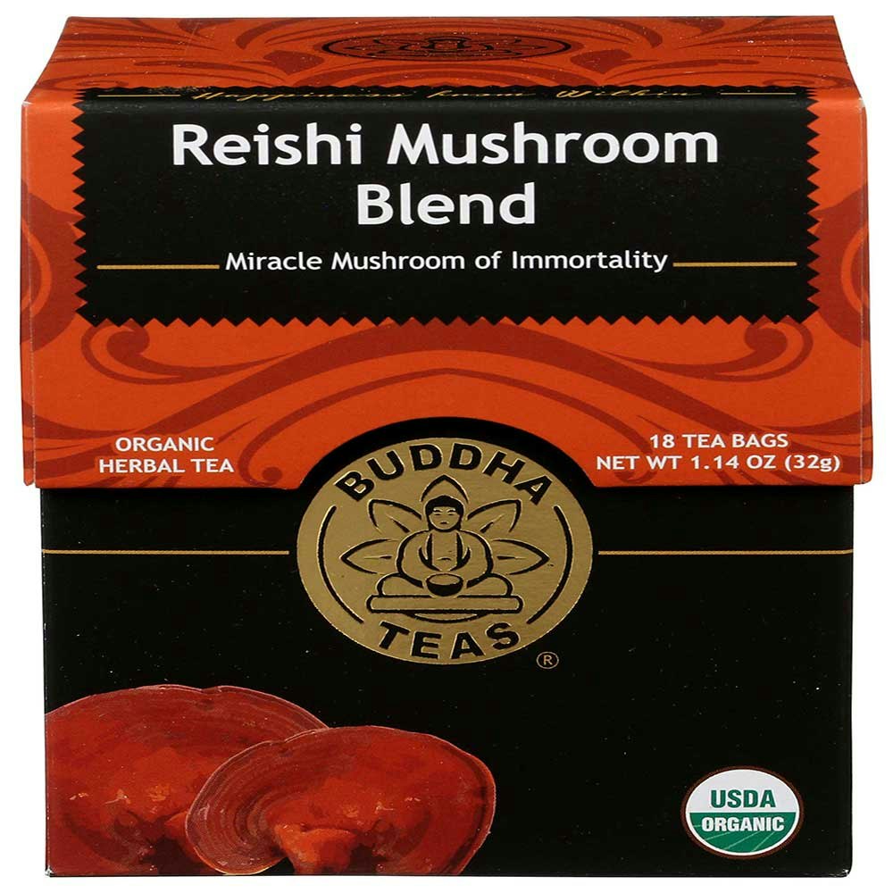 Buddha Teas Tea Reishi Mushroom Blend 18 Ea Pack of 6
