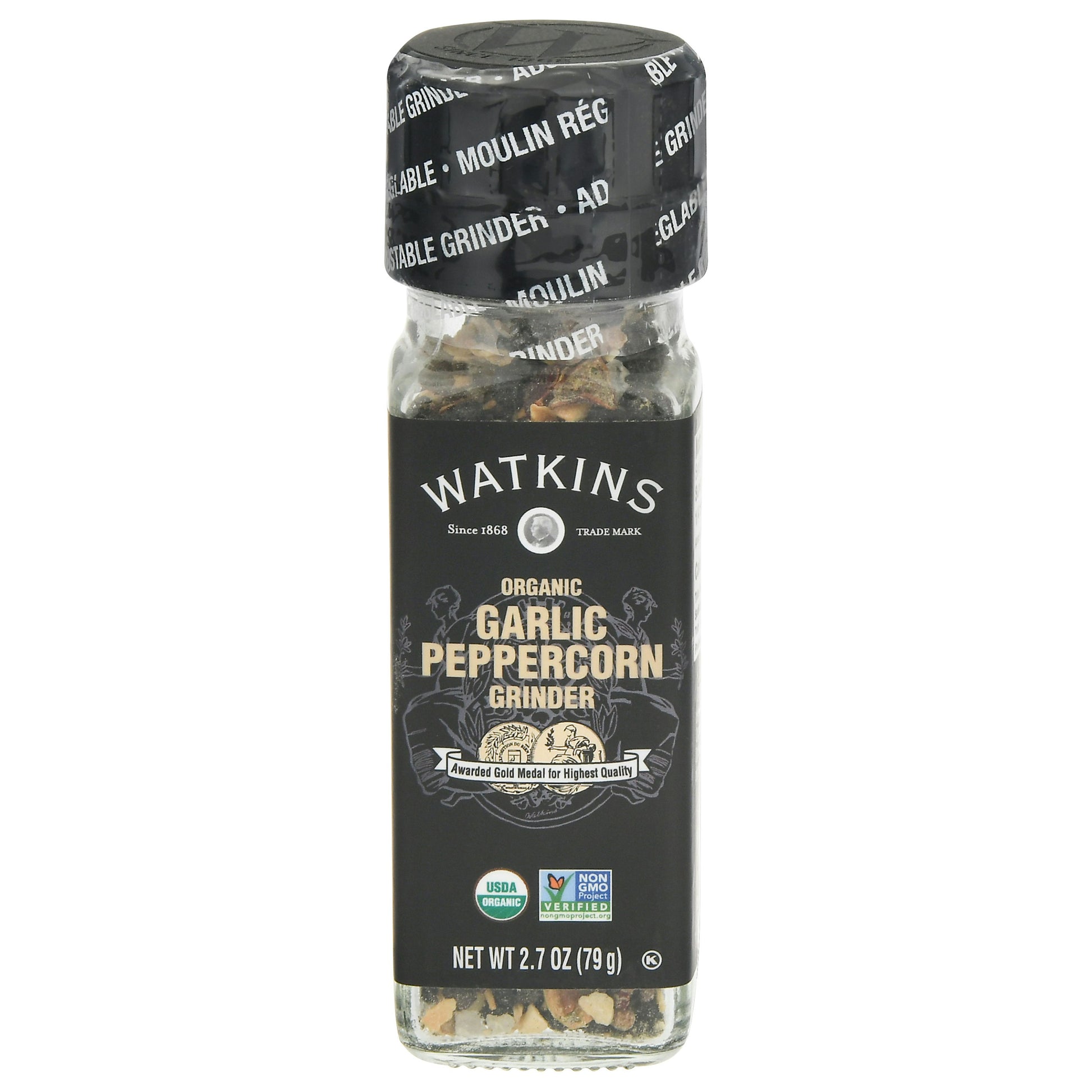 Watkins Peppercorn Garlic Organic 2.7 Oz Pack of 3