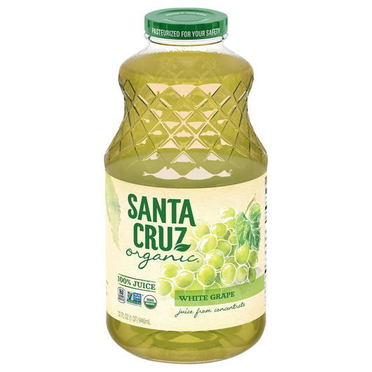 Santa Cruz Juice Grape White 32 Fl Oz (Pack of 6)