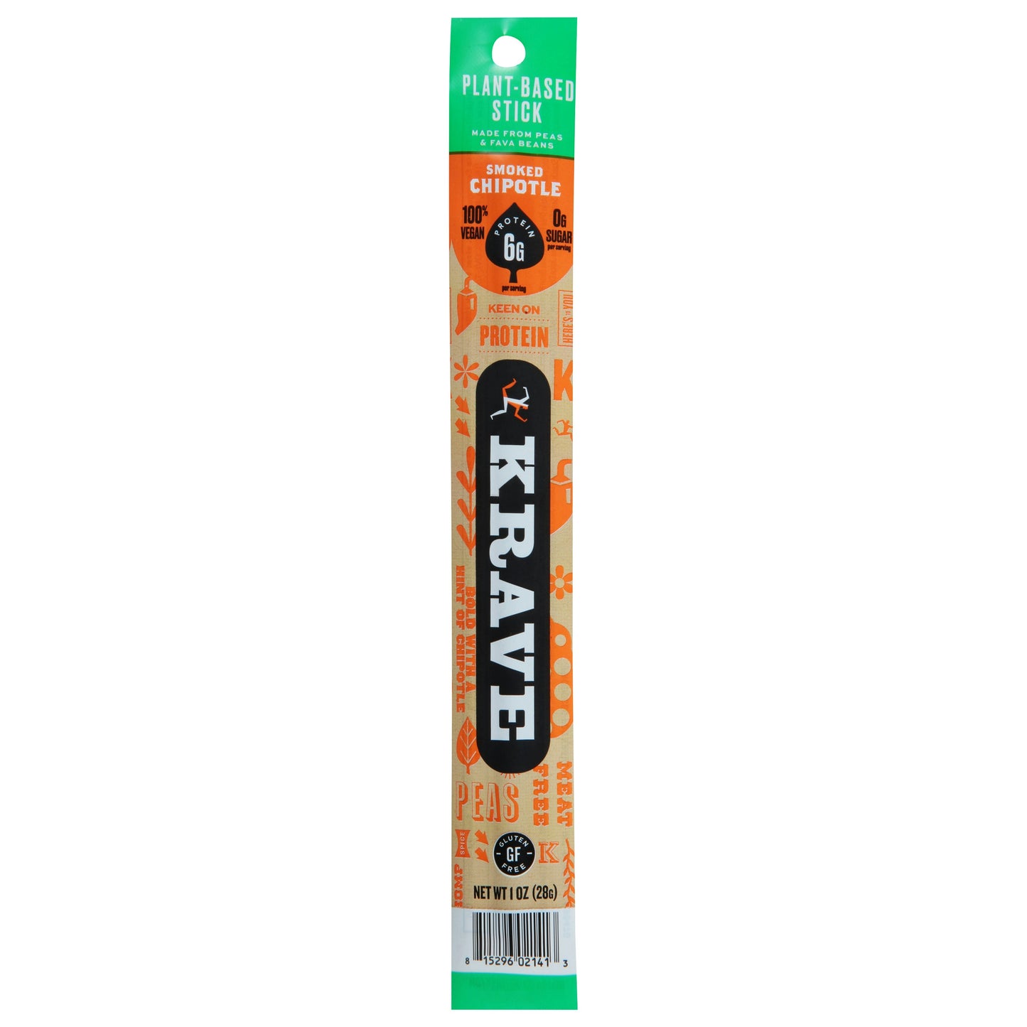 Krave Stick Smoked Chipotle Plant Based 1 Oz (Pack Of 12)