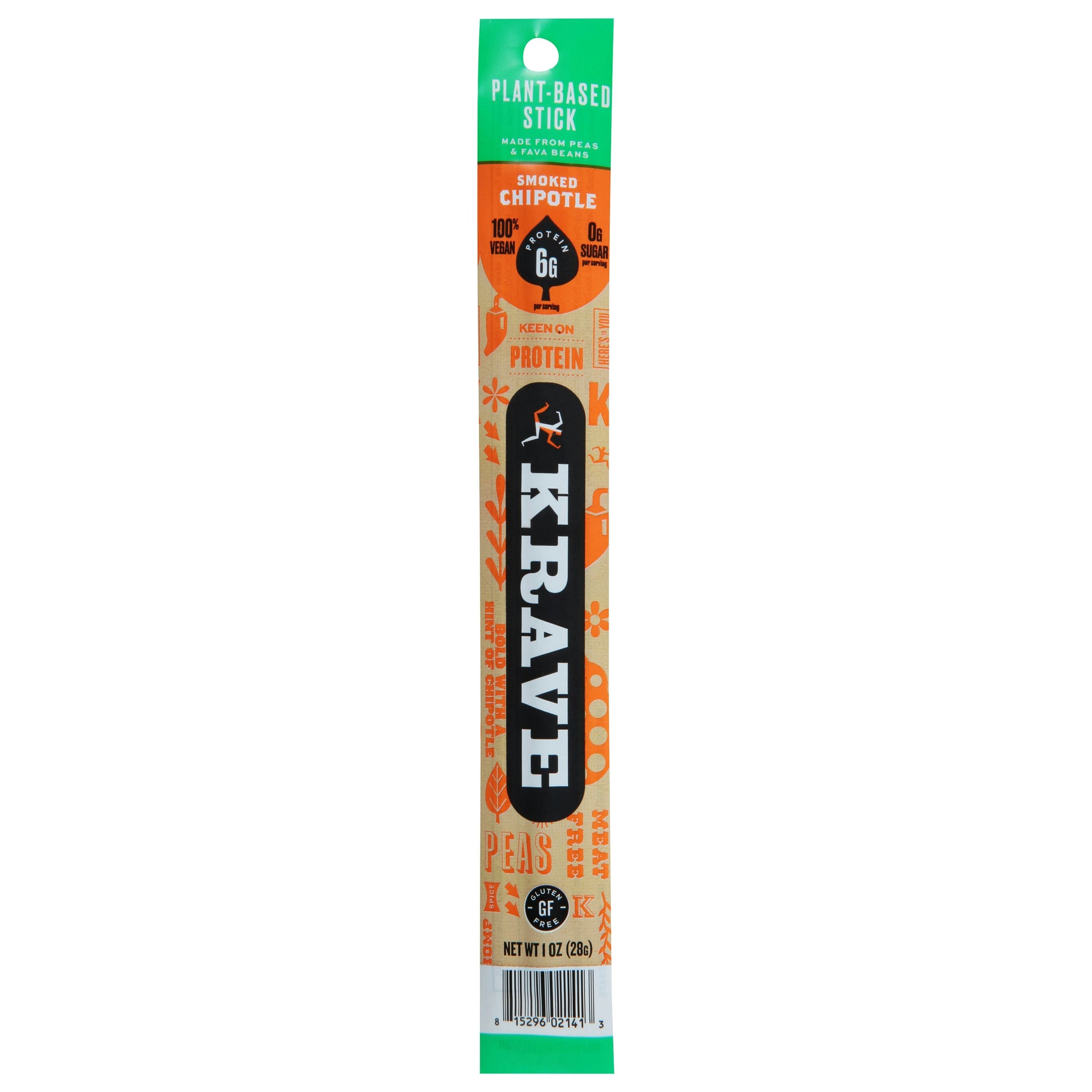 Krave Stick Smoked Chipotle Plant Based 1 Oz (Pack Of 12)