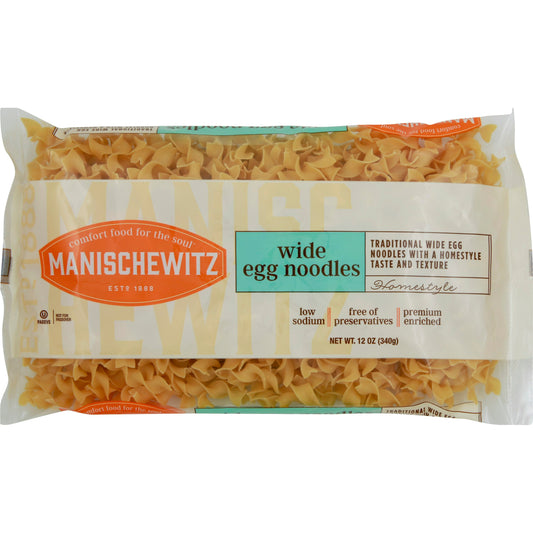 Manischewitz Noodle Egg Wide 12 Oz Pack of 12
