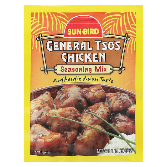 Sunbird Mix Seasoning General Tso Chicken 1.14 oz (Pack of 24)