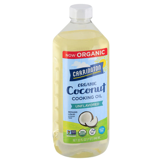 Carrington Farms Oil Coconut 32 Fl oz (Pack of 6)