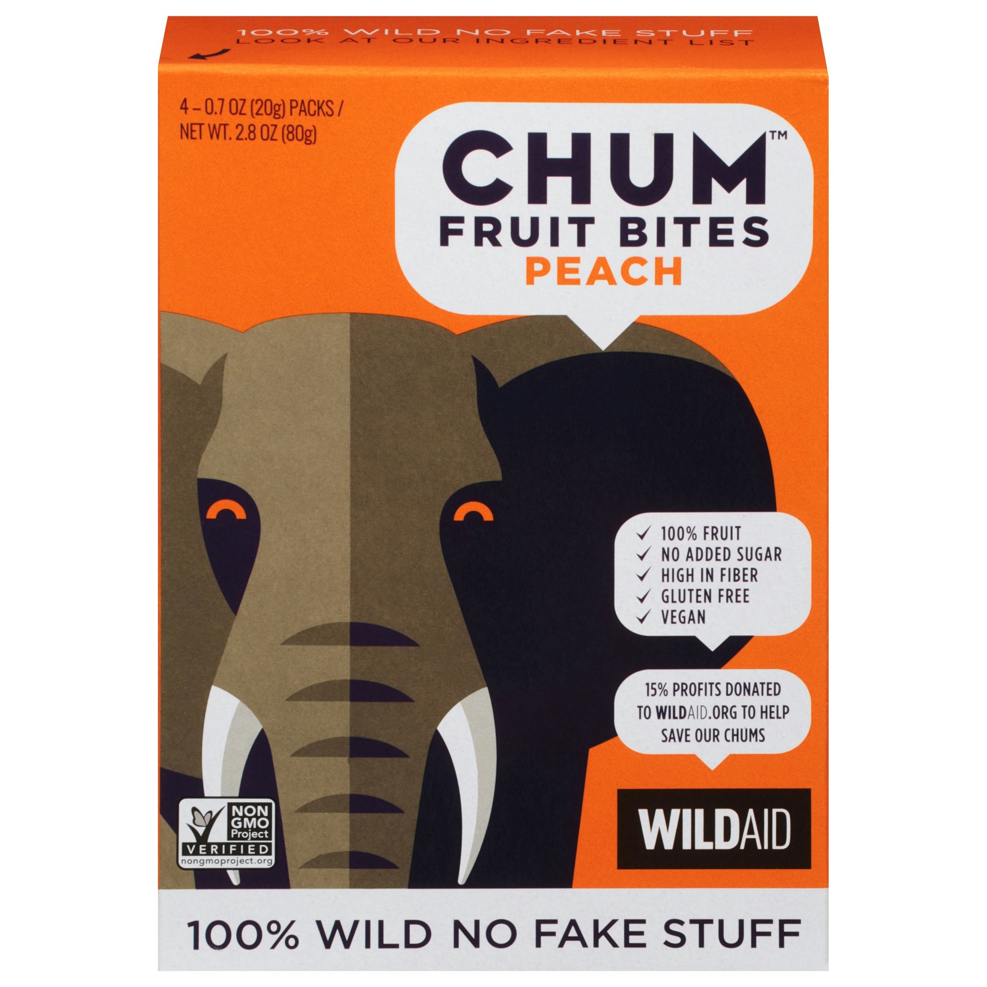 Chum Bites Fruit Peach 2.83 Oz Pack of 6
