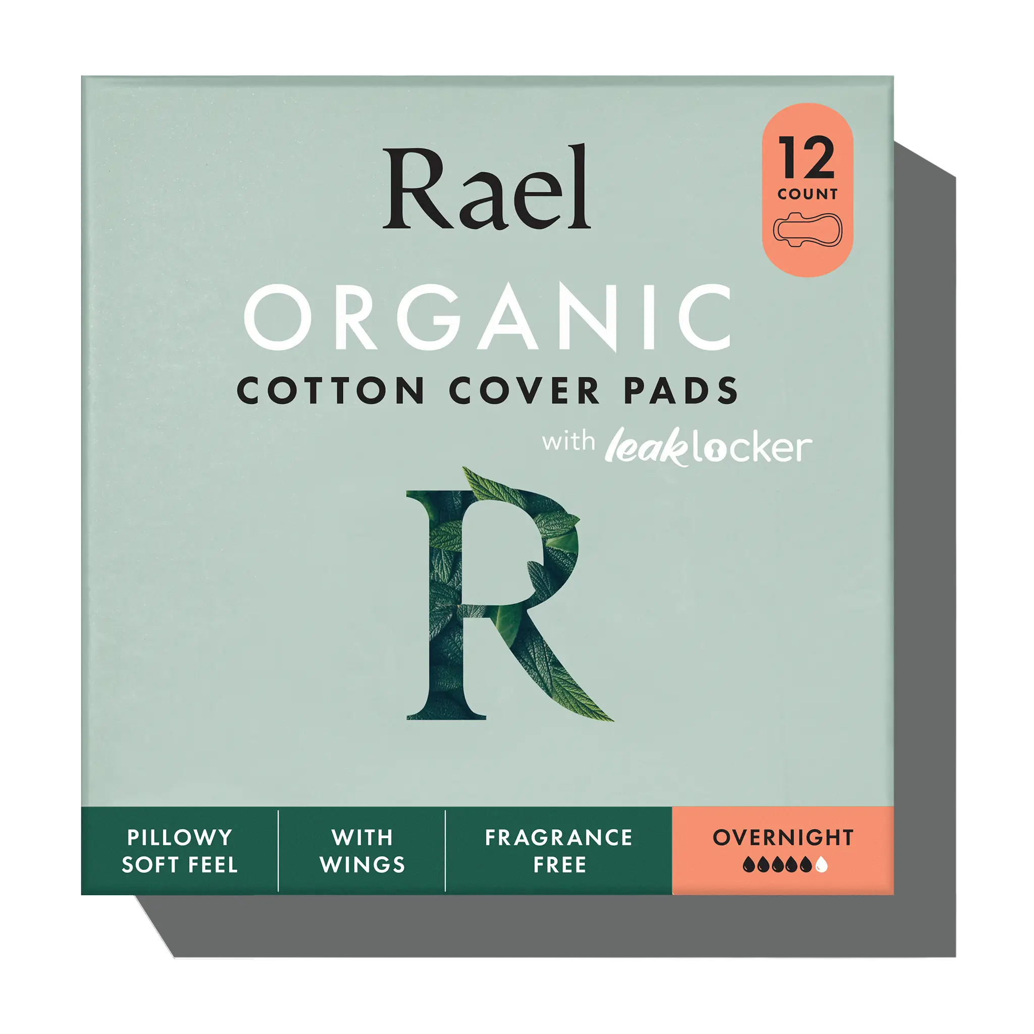 RAEL (Pack Of 10) Rael Pads Cover Cotton 12 Each