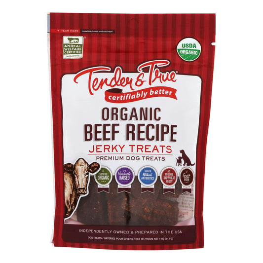 Tender and True - Dog Treats Beef Recipe Jerky 4 oz (Pack of 10)