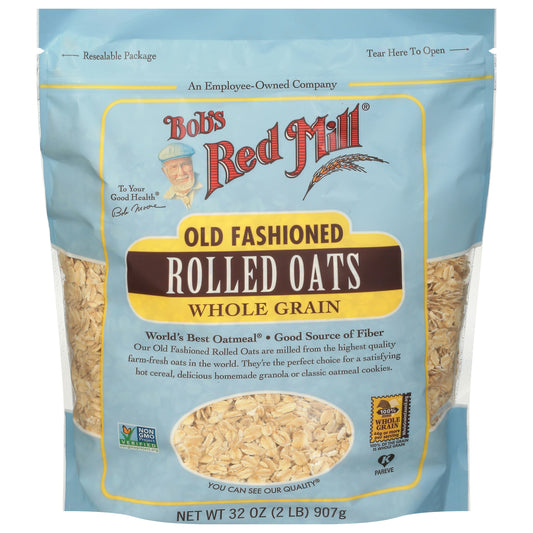 Bobs Red Mill Oats Rolled Reg Old Fashioned 32 oz (Pack of 4)