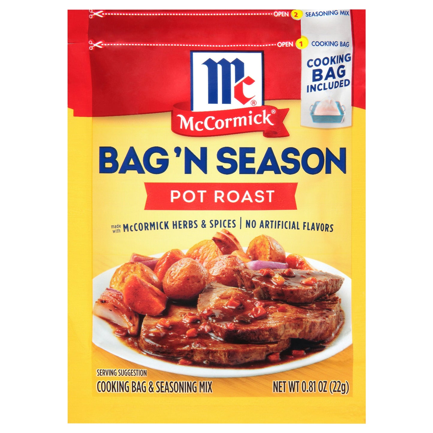 Mc Cormick Seasoning Pot Roast 0.81 Oz Pack of 6