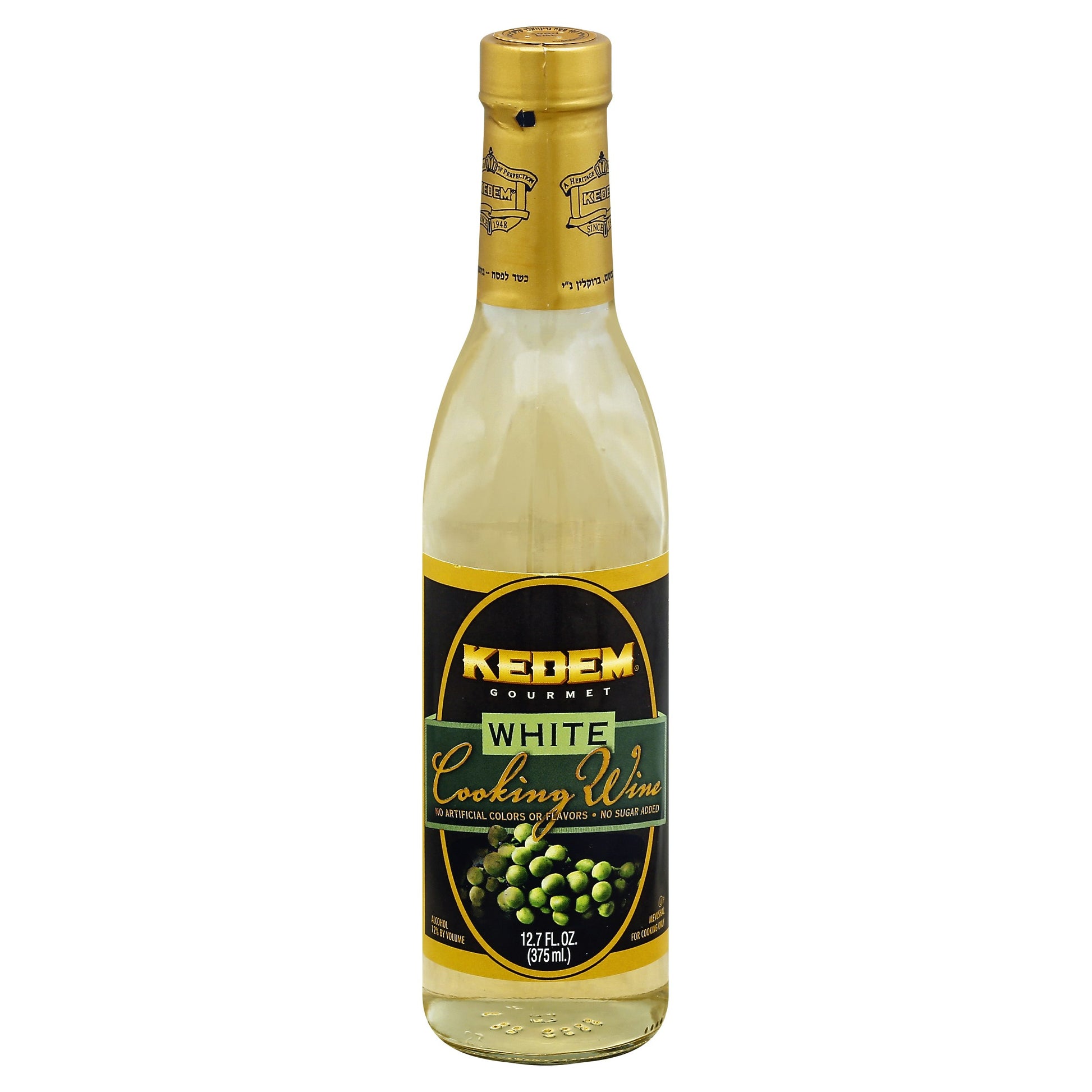 Kedem Cooking Wine White 12.7 Fl oz (Pack of 12)