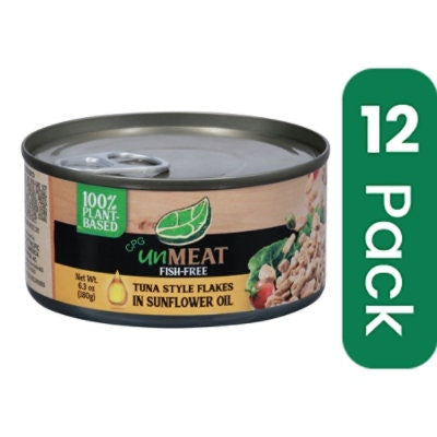 Unmeat Fish Free Tuna Sunflower Oil 6.35 Oz (Pack of 12)