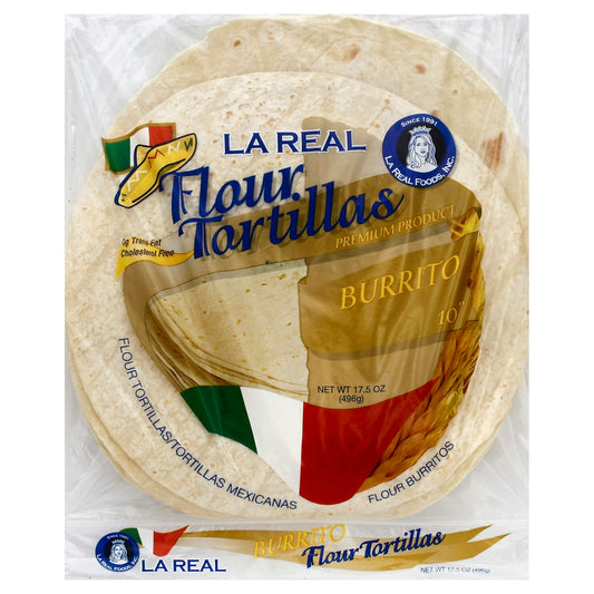 La Real Tortilla Flour 10In 20 Oz Pack of 12